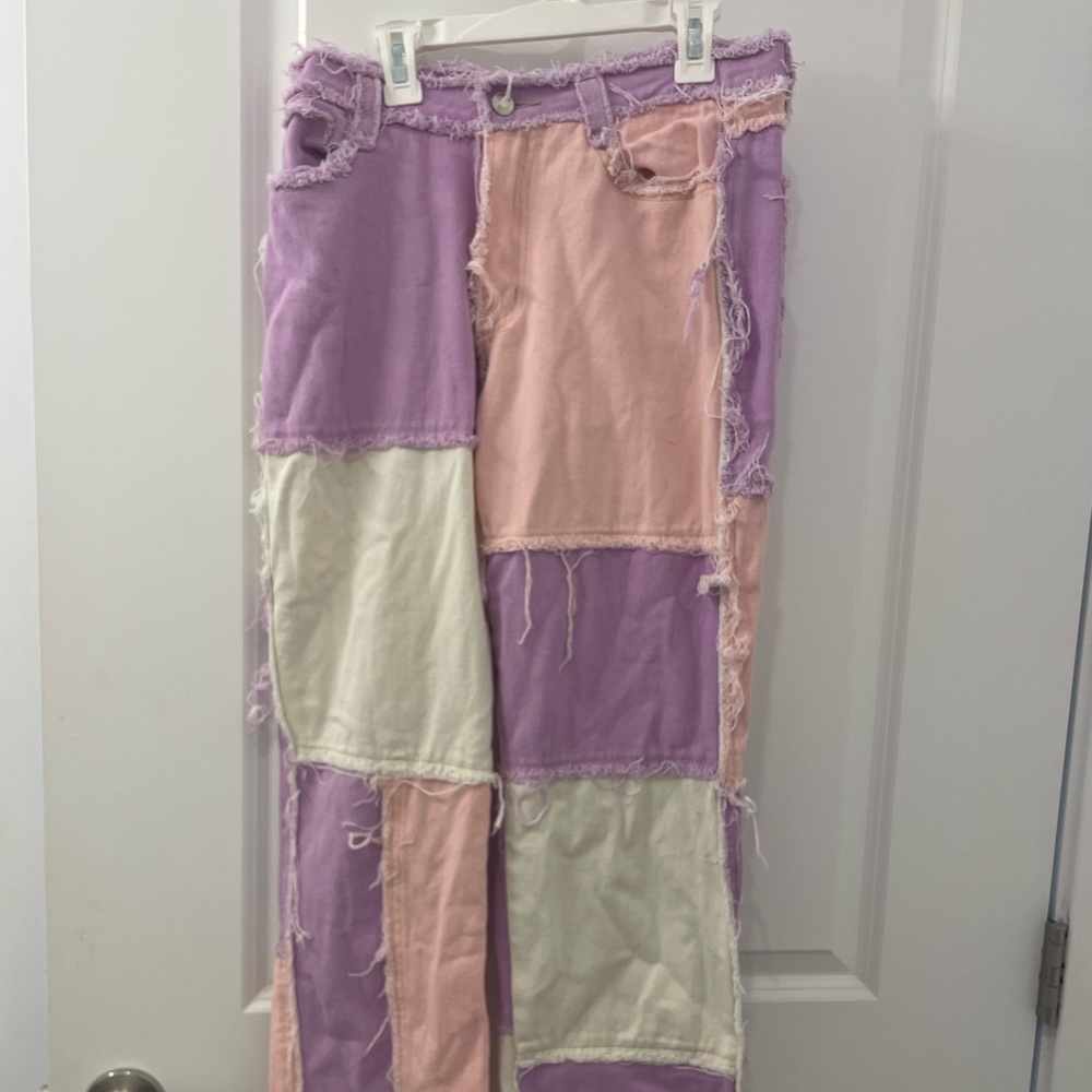 Jaded London patchwork denim boyfriend jeans, Size 28